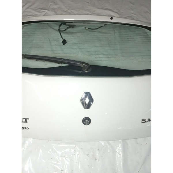 Tampa Traseira Capo Com Vidro Renault Sandero 2008 (branco)