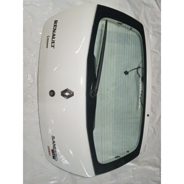 Tampa Traseira Capo Com Vidro Renault Sandero 2008 (branco)