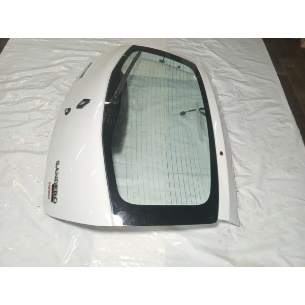 Tampa Traseira Capo Com Vidro Renault Sandero 2008 (branco)