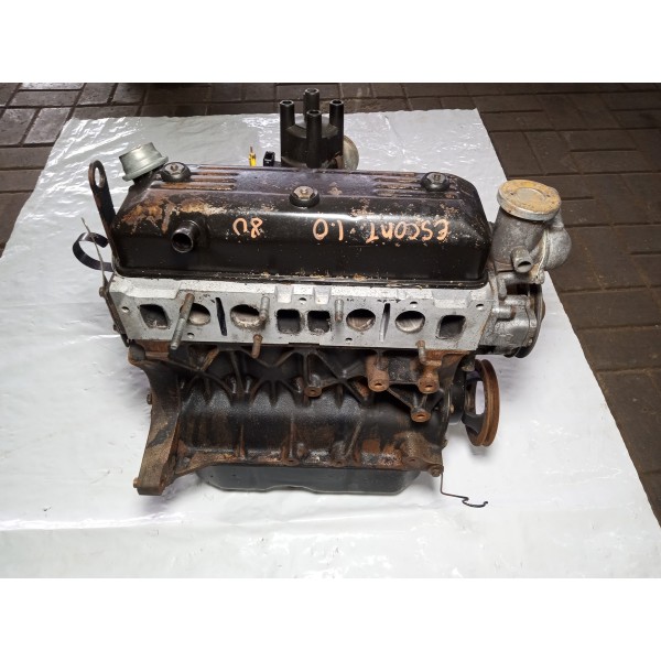 Motor Parcial Ford Escort 1.0 8v 1989 Sem Plaqueta