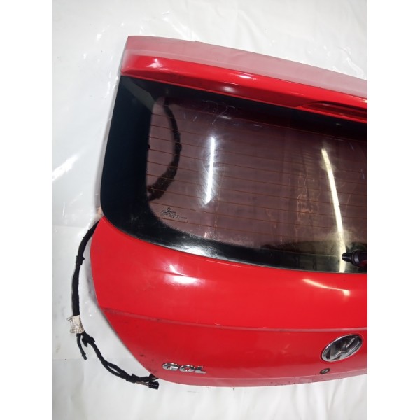 Tampa Traseira Capo Com Vidro Vw Gol G5 2010 Vermelho